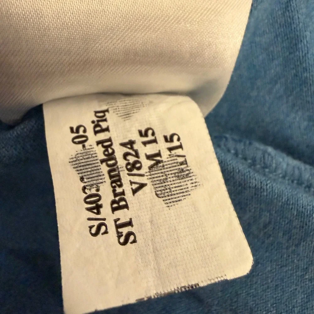 Banana Republic Mens XL Blue Heathered Short Sleeve Elephant Logo Polo Shirt